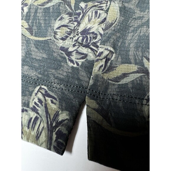 Athleta Womens 18 Ripstop Hiking Shorts Green Floral Print Trail Activewear - Picture 9 of 16